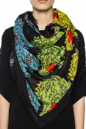 Shawl with an animal motif, zdjęcie 2 Shawl with an animal motif od Gucci